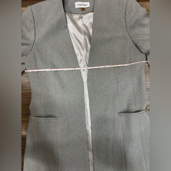 Calvin Klein Light Grey Pant Suit Size 12 - Picture 4 of 16